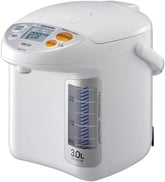 Zojirushi CD LFC30 Micom Water Boiler and Warmer, 3.0 L, 101 Oz (White) | 3.0 L, Panorama Window Level Gauge, Micom Control with 4 Keep-Warm Temps, One-Touch Dispensing, (101 Oz)