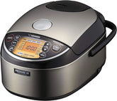 Zojirushi Np NWC10XB Pressure Ih Rice Cooker 5.5 Cup (Black) | AI Fuzzy-Logic Plus Pressure Ih, 11 Menus, Sushi, Brown, Congee, Steel-Cut Oats, 1240W, Made in Japan