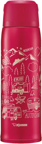 Zojirushi SJ-JS10RA Stainless Steel Bottle Mug, 1.0-Liter, Red