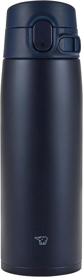 Zojirushi SM-VA60-AD Water Bottle, One-Touch Stainless Steel Mug, Seamless, 20.3 fl oz (600 ml), Navy