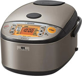 Zojirushi NP-HCC10XH Induction Heating System Rice Cooker and Warmer, 5.5-Cup, Stainless Dark Gray