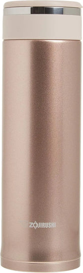Zojirushi SM-JTE46PX Stainless Steel Travel Mug with Tea Leaf Filter, 16-Ounce, Pink Champagne