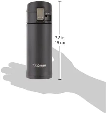 Zojirushi 0.36-Liter Stainless Steel Travel Mug, 12-Ounce, Black