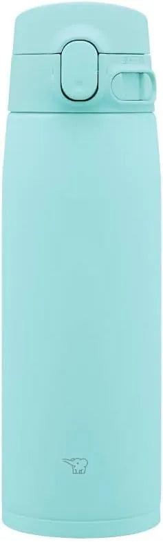 Zojirushi SM-VA60-AM Water Bottle, One-Touch Stainless Steel Mug, Seamless, 20.3 fl oz (600 ml), Mint Blue