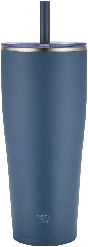 Zojirushi SX-HA89H-AM Stainless Tumbler with Straw 30 ounces Navy Blue