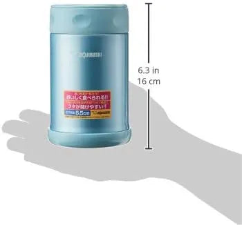 Zojirushi Stainless Steel Food Jar, 17-Ounce, Aqua Blue