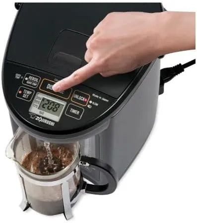 Zojirushi Micom Water Boiler and Warmer, 4.0 L (Black) | 4.0l, 4 Temps, Quick Temp, 5-Step Timer, 800W, Fluorine-Coated Interior, Bpa-Free