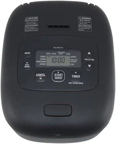 Zojirushi NL-EAC10BA Micom Rice Cooker & Warmer 5.5 Cups, Black