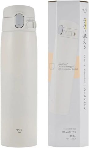 Zojirushi SM-VA72WA Vacuum Bottle 24 Ounce White
