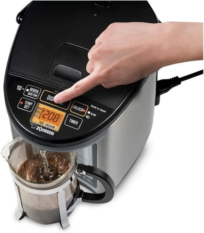 Zojirushi Cv JAC50XB Ve Hybrid Water Boiler and Warmer, 5.0l (Black) | 4 Temps Plus Vacuum, 930W Quick-Heat, 6-16 Hr Timer, Cetlus Certified
