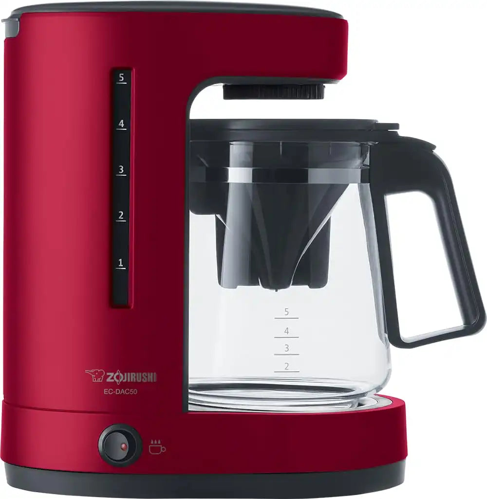 Zojirushi EC-DAC50RA ZUTTO Coffee Maker 5 Cups, Red, PFAS-free