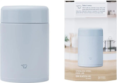 Zojirushi SW-KA52H Stainless Steel Lunch Jar 18 oz Ice Gray