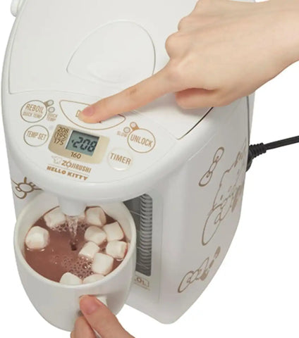 Zojirushi X Hello Kitty Micom Water Boiler and Warmer, 3.0l (White) | Micom Control, 4 Keep-Warm Temps, Electric Dispenser, Energy-Saving Timer, Cetlus, Bpa-Free