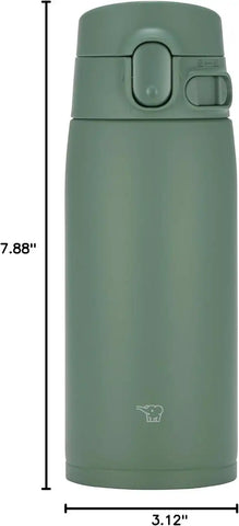 Zojirushi SM-VH48-GM GoCafe Insulated Stainless Steel Mug, 16-Ounce (.48 liter), PFAS-free & BPA-free