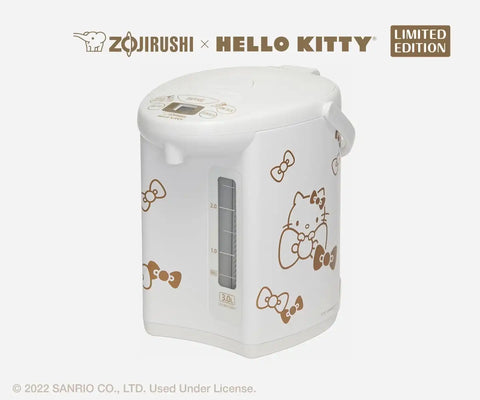 Zojirushi X Hello Kitty Micom Water Boiler and Warmer, 3.0l (White) | Micom Control, 4 Keep-Warm Temps, Electric Dispenser, Energy-Saving Timer, Cetlus, Bpa-Free