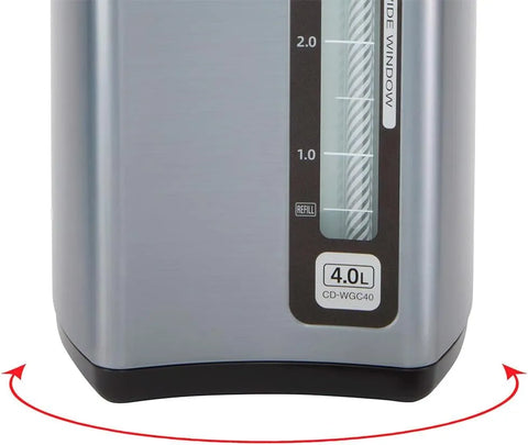 Zojirushi CD WGC30 Micom Water Boiler and Warmer | 3.0l, 4 Temps, 175 Degree F, 195 Degree F, 208 Degree F, Stainless Steel Interior, PFAS and Bpa-Free, 700W, 6-10 Hr Timer