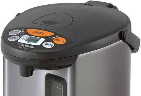 Zojirushi Micom Water Boiler and Warmer CD WCC30, 3.0l, 101 Oz (Silver) | 4 Keep-Warm Temps 160 Degree /175 Degree /195 Degree /208 Degree F, Quick Temp, 700W, Energy-Saving Timer, (101 Oz)