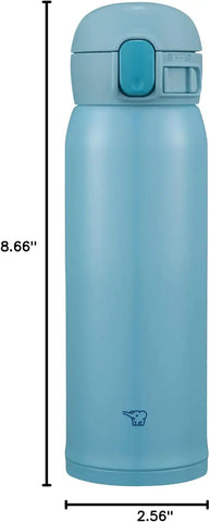 Zojirushi SM-WR48EAP Stainless Mug, 16-Ounce, Light Blue