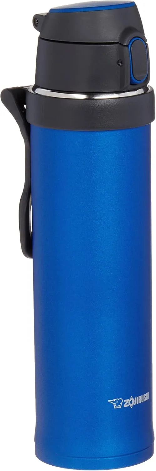 Zojirushi SM-QHE60AK, Flip-and-Go Stainless Mug, 20-Ounce, Cobalt Blue, 1 Count (Pack of 1)