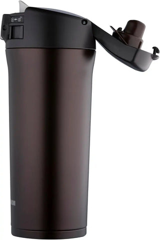 Zojirushi Stainless Steel Travel Mug, 16 oz, Dark Cocoa
