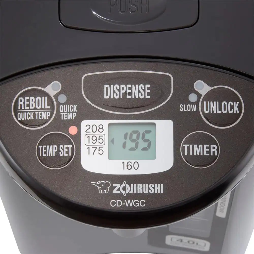 Zojirushi CD WGC30 Micom Water Boiler and Warmer | 3.0l, 4 Temps, 175 Degree F, 195 Degree F, 208 Degree F, Stainless Steel Interior, PFAS and Bpa-Free, 700W, 6-10 Hr Timer