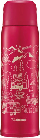 Zojirushi SJ-JS10RA Stainless Steel Bottle Mug, 1.0-Liter, Red