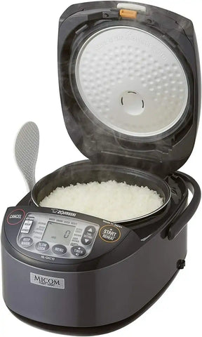 Zojirushi Nl GAC10BM 5.5 Cup Umami Micom Rice Cooker and Warmer (Black) | 5.5-Cup Capacity, Umami Setting, Micom Fuzzy Logic, 1.5mm Nonstick Inner Pan, 120v/610w, Metallic Black