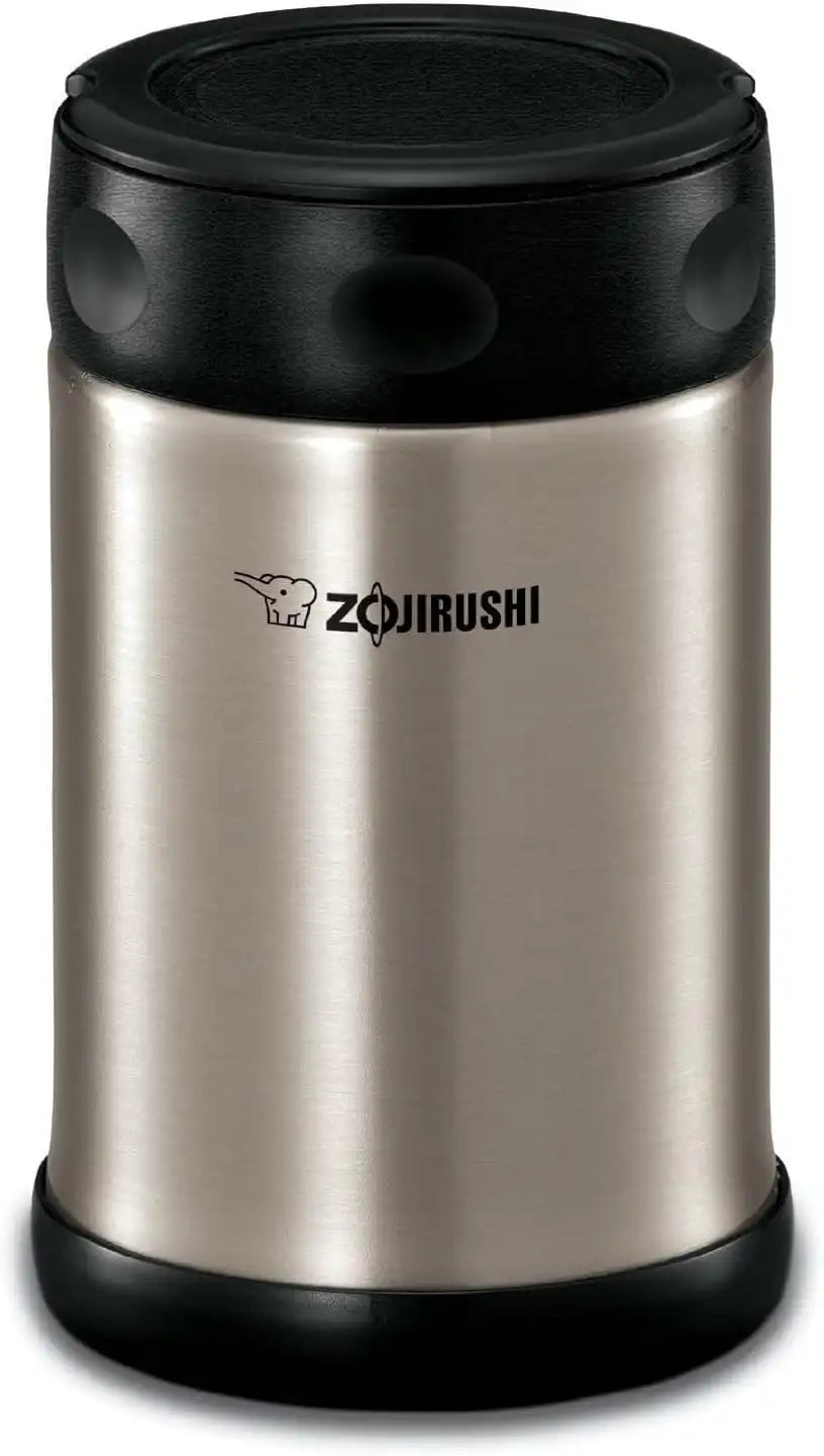 Zojirushi Steel Food Jar, 25-Ounce, Black/Stainless