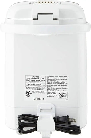 Zojirushi Bb HAC10 Home Bakery Mini Breadmaker, 1 Lb (White) | Bakes 1-Lb Loaves, 13-Hour Delay Timer, Quick-Bake under 2 Hrs, Dough and Jam and Cake Settings, Nonstick Pan and Kneader