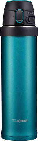 Zojirushi SM-QHE60GK, Flip-and-Go Stainless Mug, 20-Ounce, Teal
