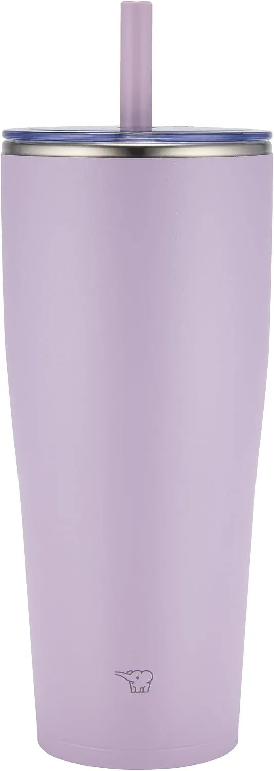 Zojirushi SX-HA89H-VM Stainless Tumbler with Straw 30 ounces Mauve Purple