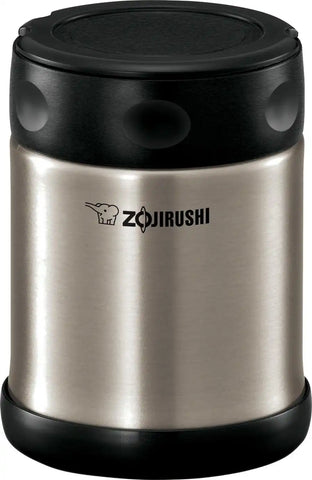 Zojirushi Steel Food Jar, Small, 12-Ounce Black Stainless