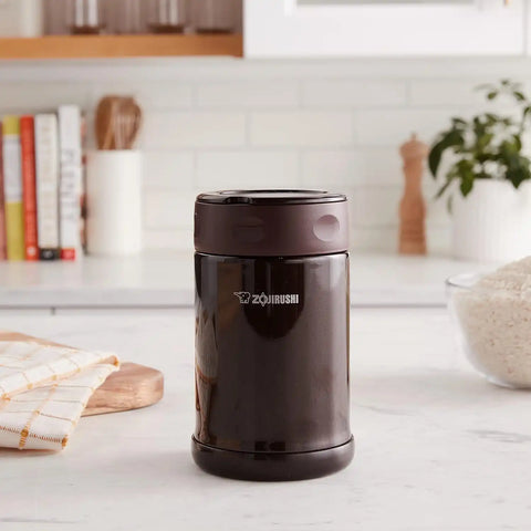 Zojirushi Stainless Steel Food Jar, Medium, Dark Brown