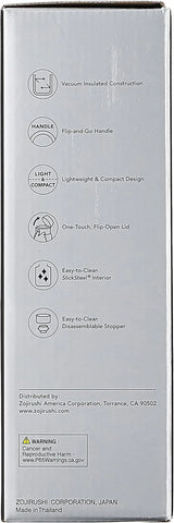 Zojirushi SM-QHE48RK, Flip-and-Go Stainless Mug, 16-Ounce, Hibiscus Red