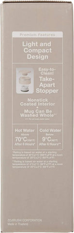 Zojirushi SM-JTE46PX Stainless Steel Travel Mug with Tea Leaf Filter, 16-Ounce, Pink Champagne