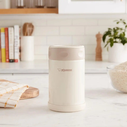 Zojirushi Stainless Steel Food Jar, Medium, Cream