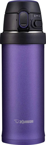 Zojirushi SM-QHE48VK, Flip-and-Go Stainless Mug, 16-Ounce, Purple Dusk