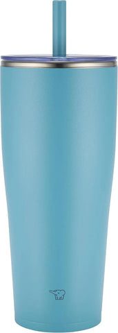 Zojirushi SX-HA89H-GM Stainless Tumbler with Straw 30 ounces Aqua Green