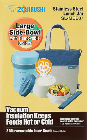 Zojirushi SL-MEE07AB Ms.Bento Stainless Lunch Jar, Aqua Blue